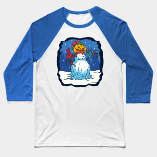 snowman illustration Baseball T-Shirt